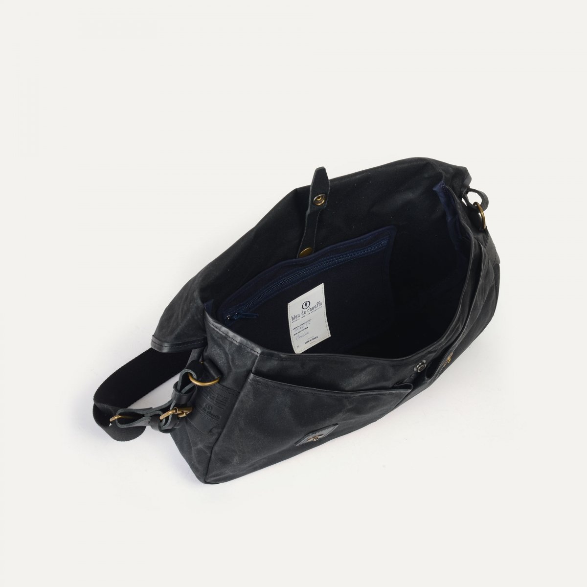 Fisherman's Musette M / Canvas - Black waxed (image n°5)