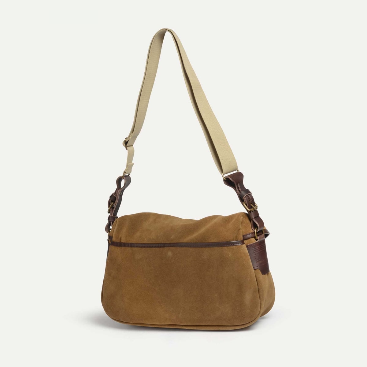 Musette des Fischers S / Veloursleder - Haselnussbraun (image n°3)