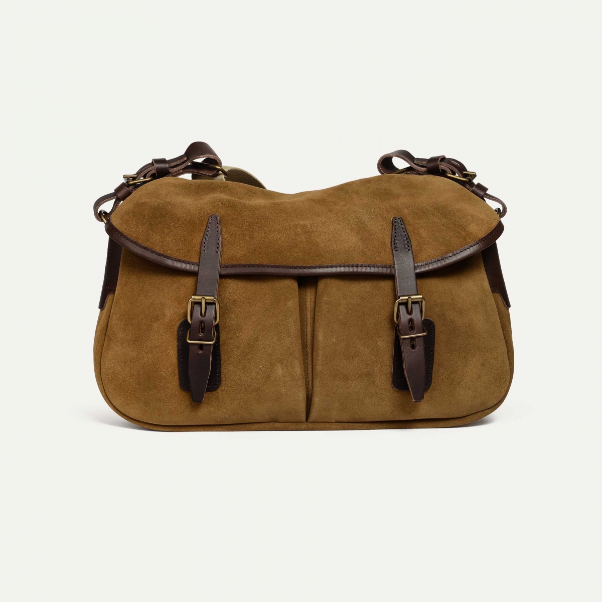 Musette des Fischers S / Veloursleder - Haselnussbraun (image n°1)