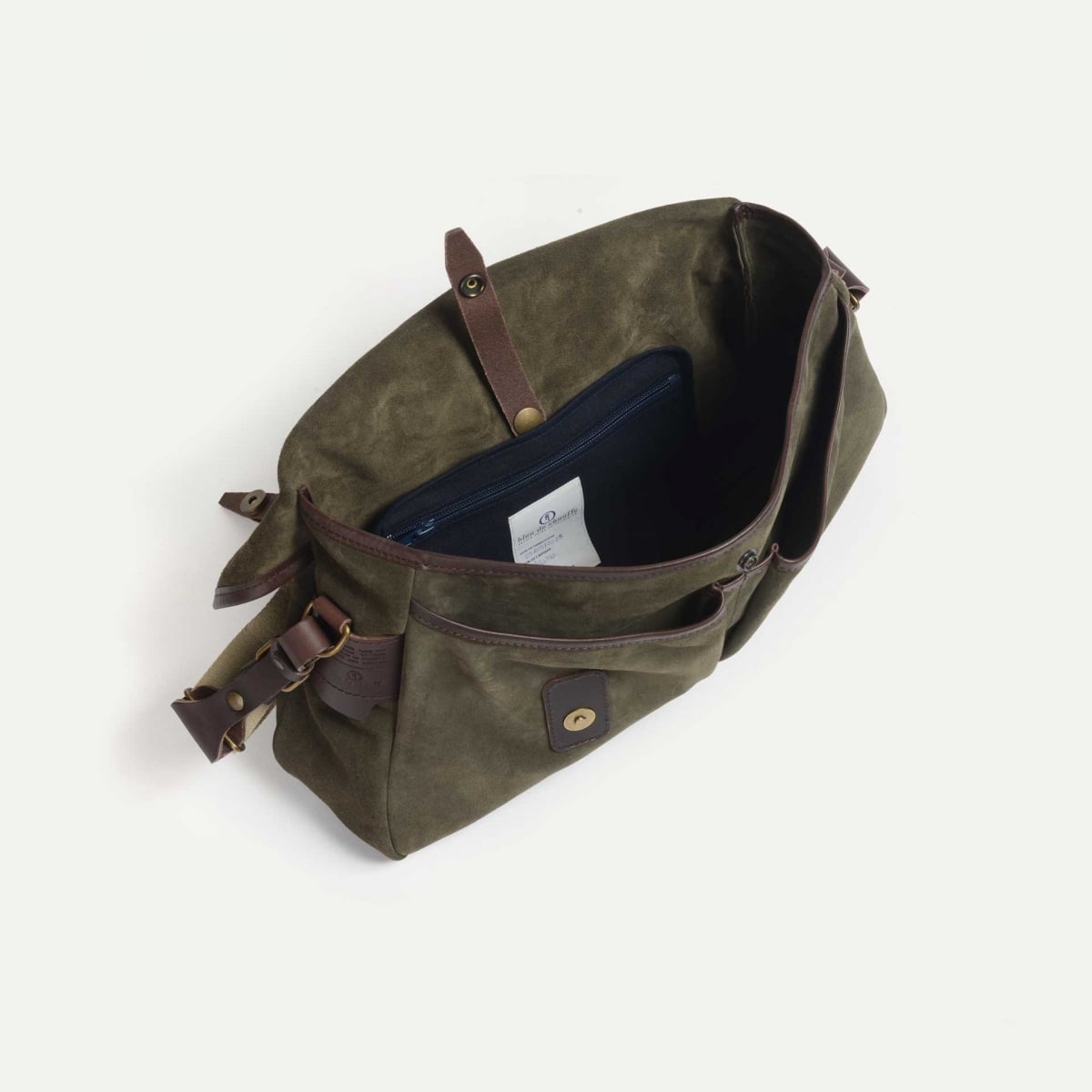 Musette M Fisherman's bag / Suede - Musk (image n°5)