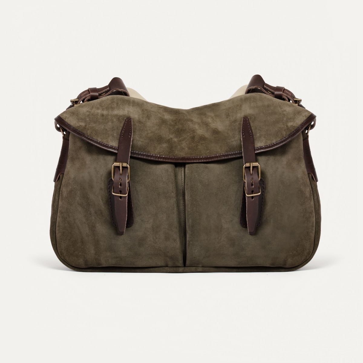 Musette M Fisherman's bag / Suede - Musk (image n°1)