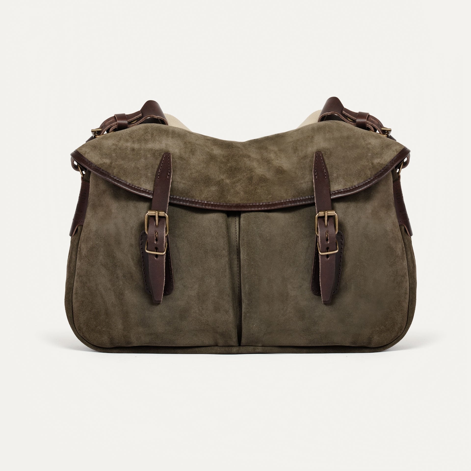 Musette M Fisherman's bag / Suede - Musk (image n°1)
