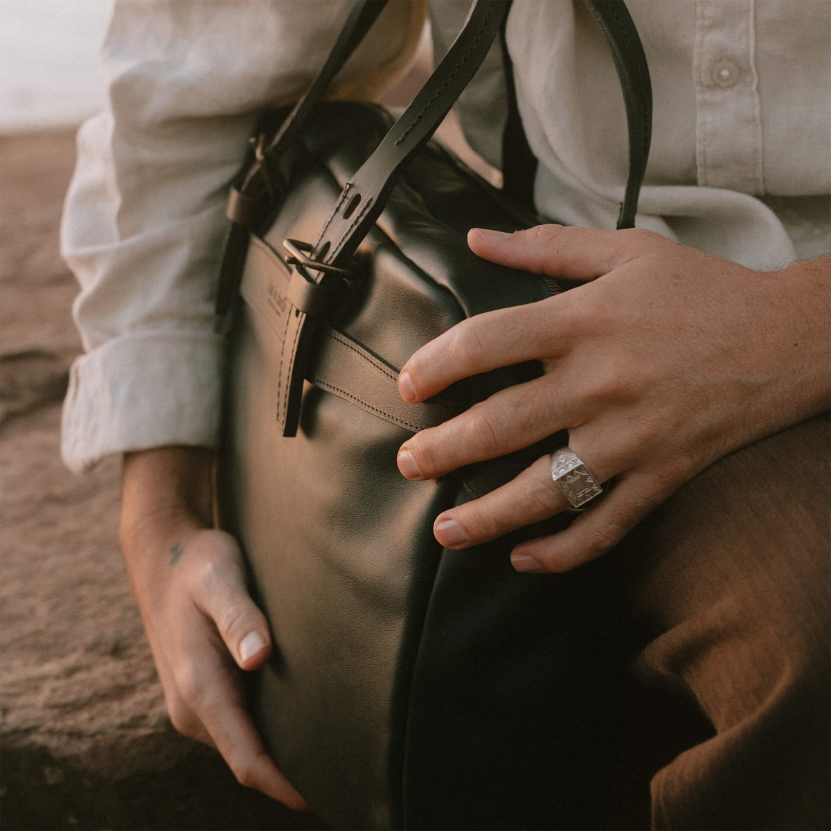 Business-Tasche Ledger liscio – Schwarz (image n°9)