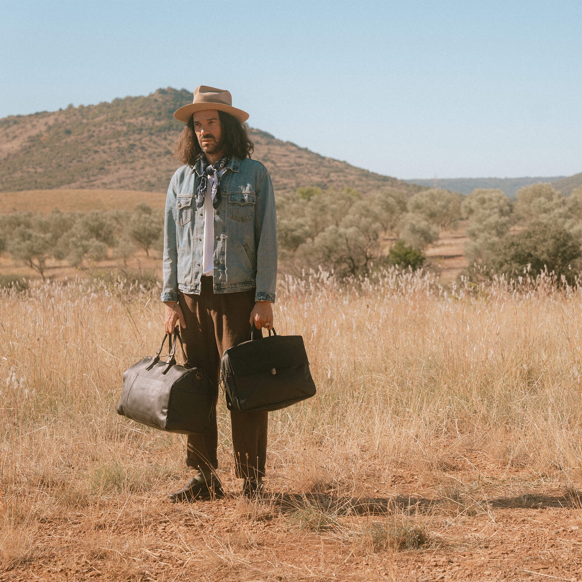 Reisetasche Hobo liscio - Schwarz (image n°7)