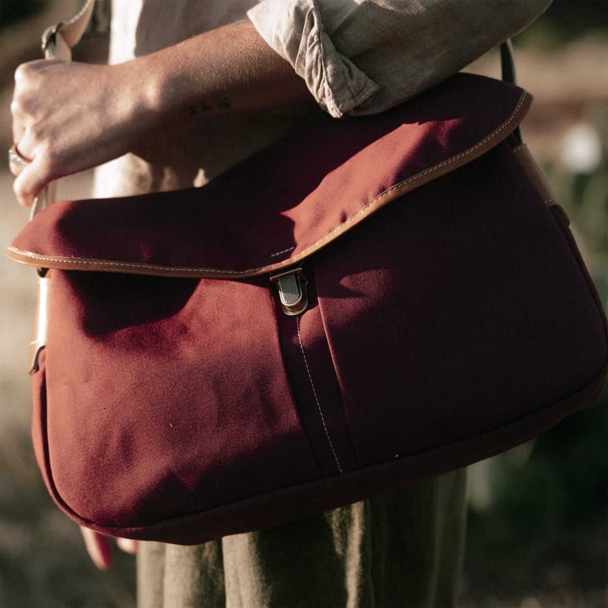 Sac besace Léon - Rouge Cardinal (image n°8)