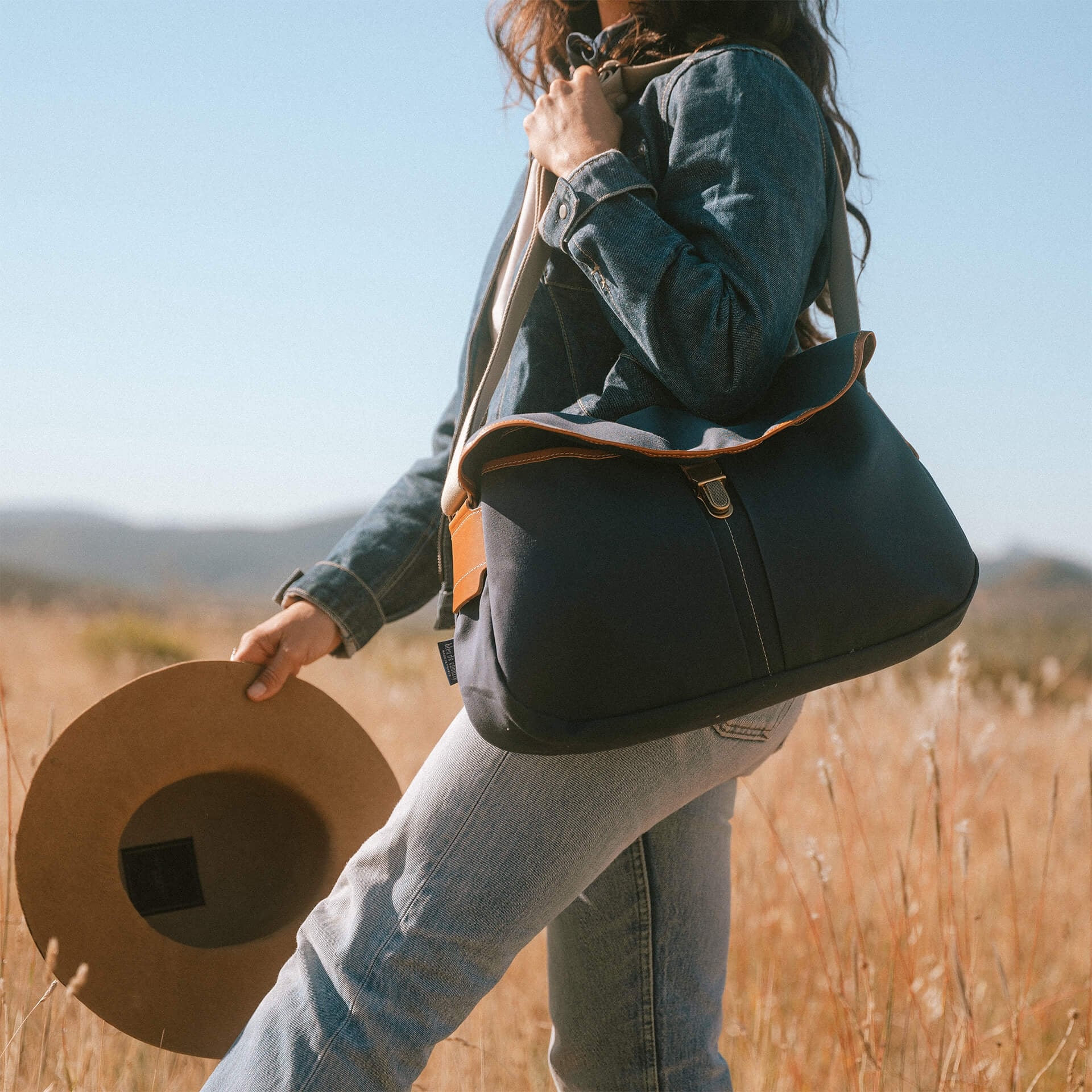 Léon messenger bag - Navy blue (image n°5)