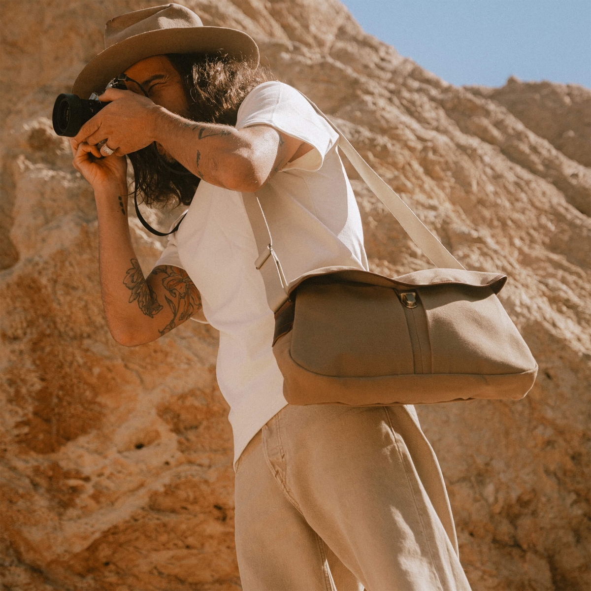 Umhängetasche Léon - Camel (image n°9)