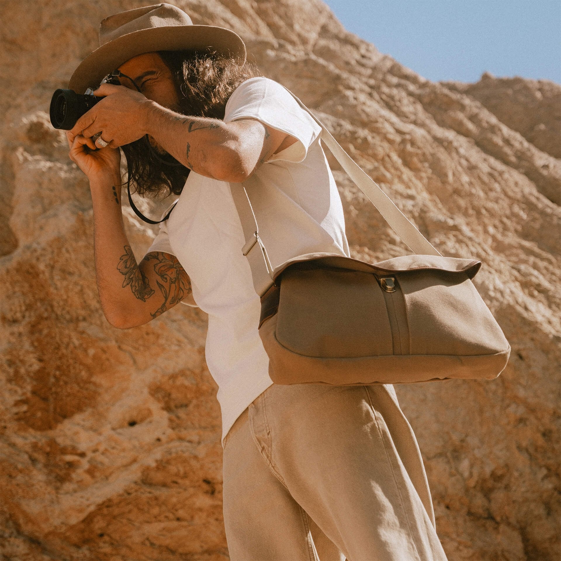 Sac besace Léon - Camel (image n°9)