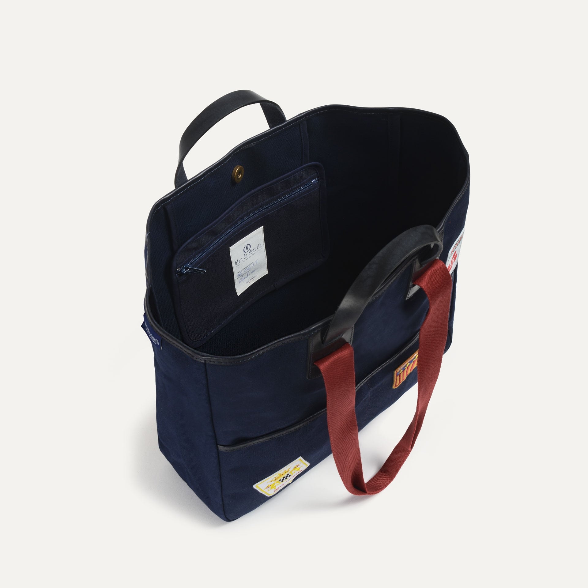 Cabas Musette Meline - Bleu Emblèmes (image n°4)