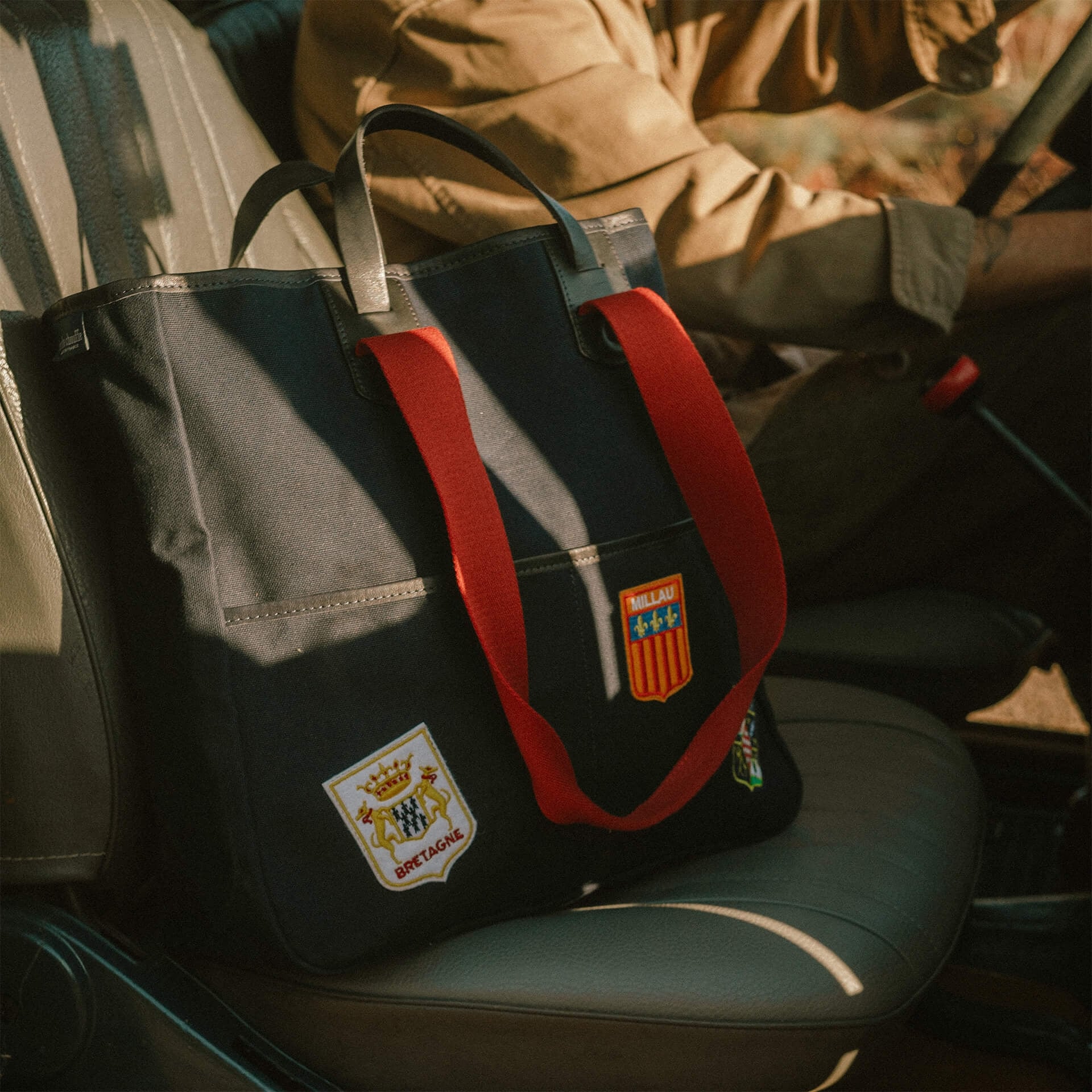 Cabas Musette Meline - Bleu Emblèmes (image n°8)