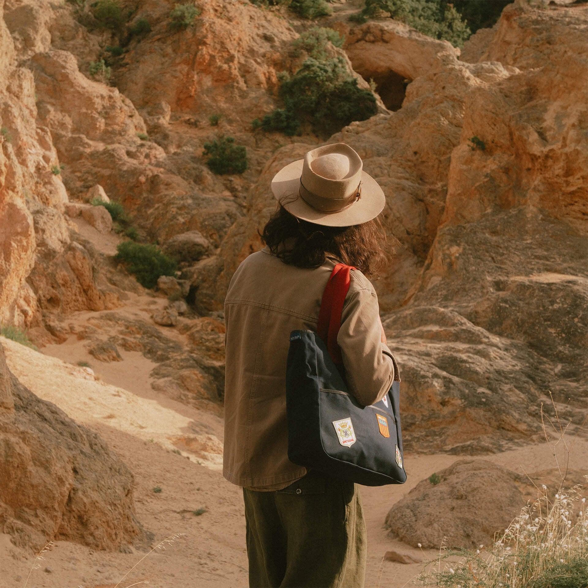 Meline Tote Bag - Blue Emblems (image n°13)