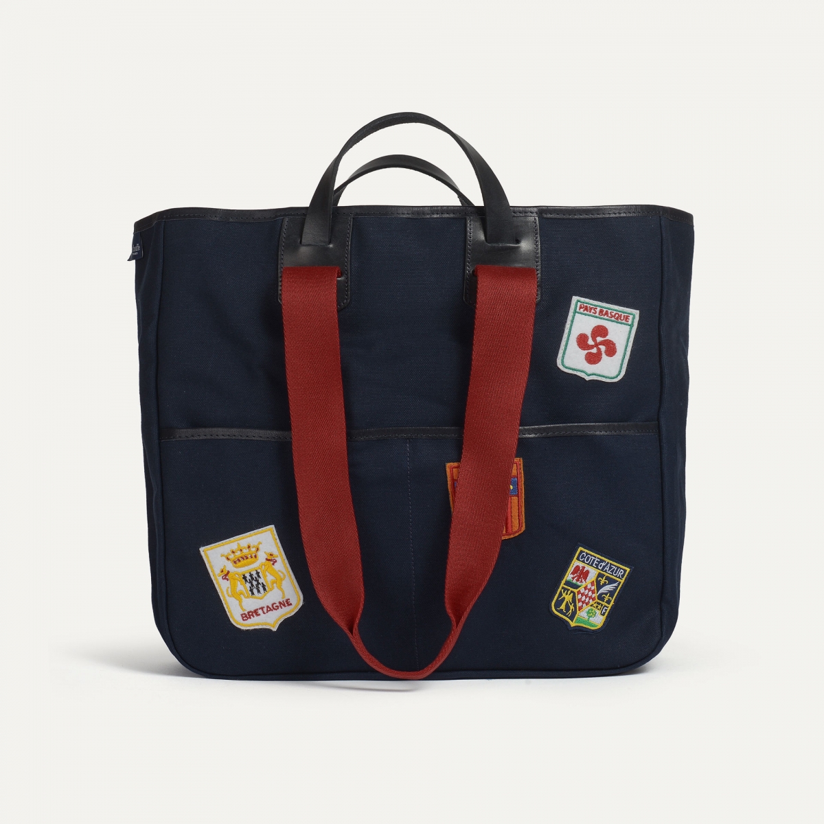 Tragetasche Musette Meline - Blau Embleme (image n°1)