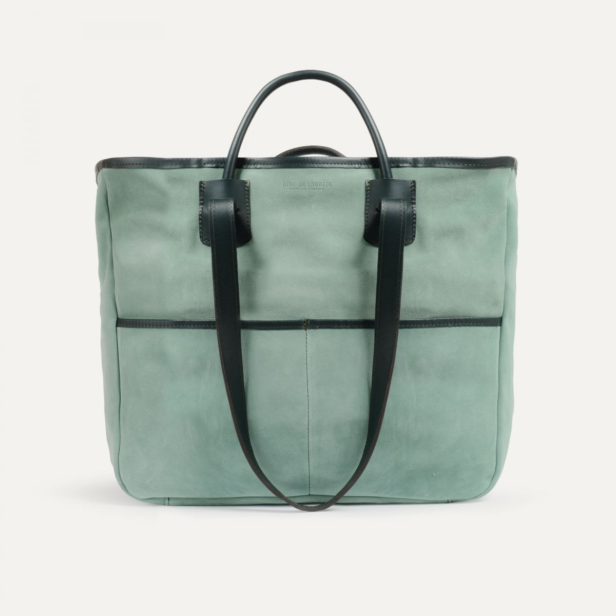 Meline Tote bag / Suede - Jade Green (image n°1)