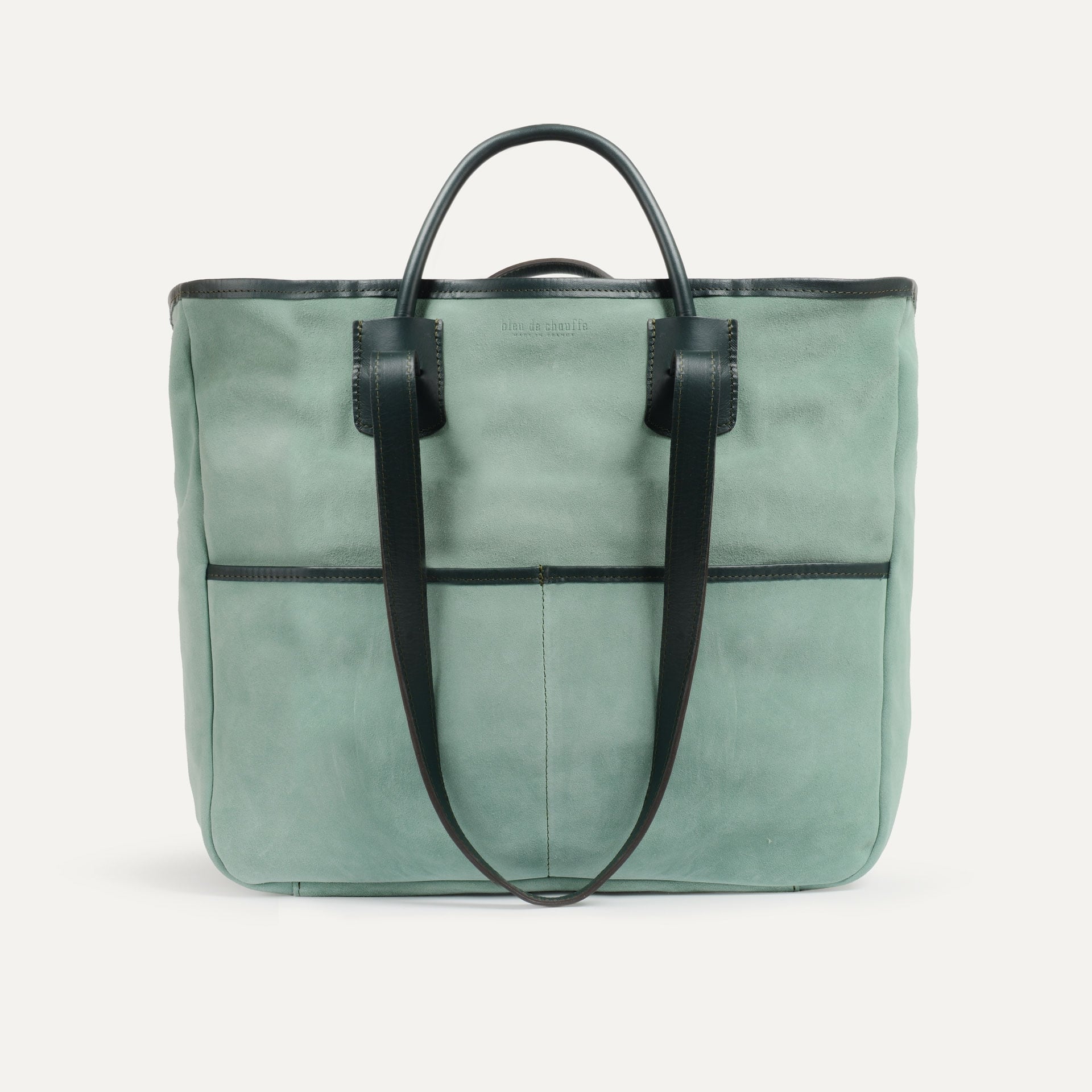 Meline Tote bag / Suede - Jade Green (image n°1)