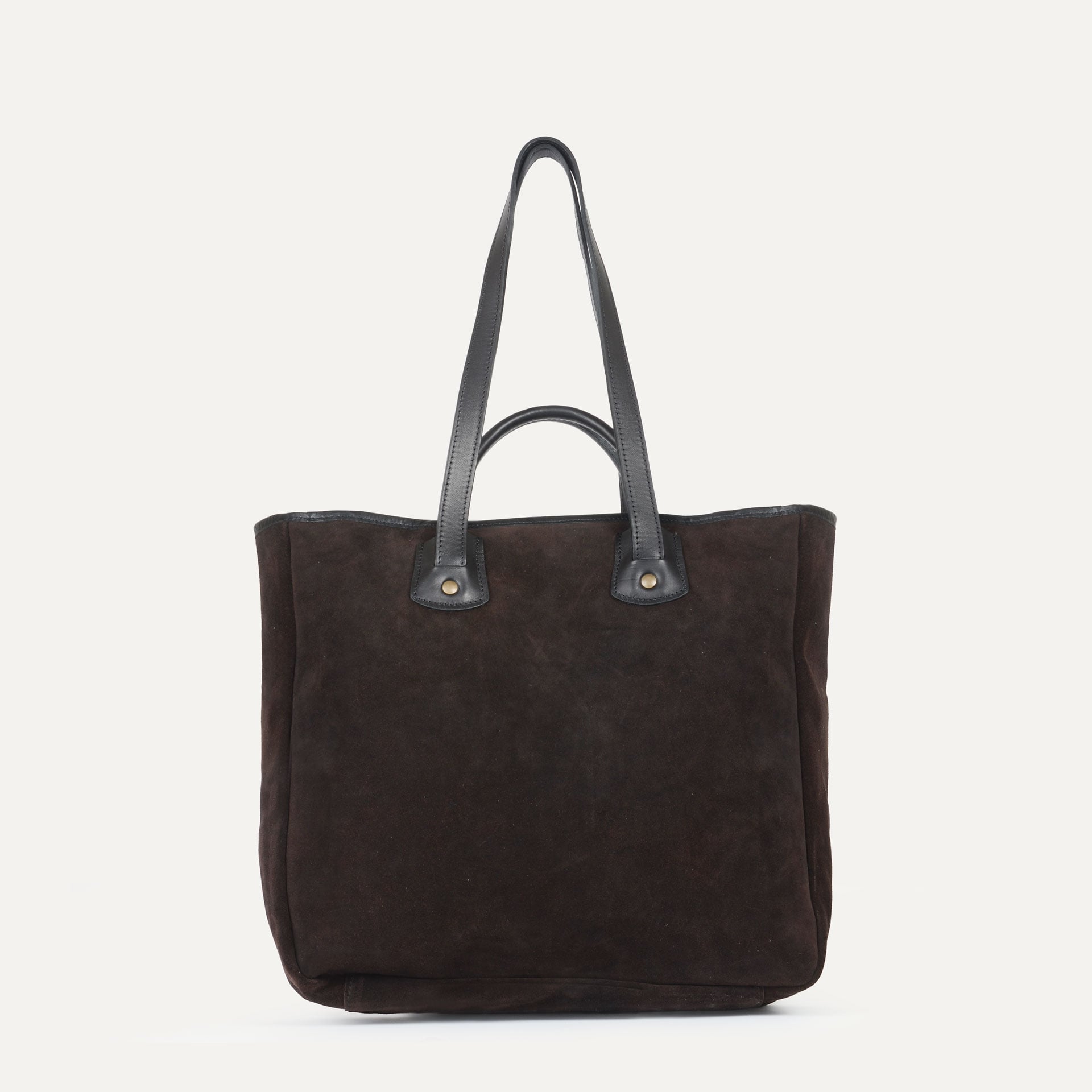 Meline Tote bag / Suede - Dark brown (image n°3)