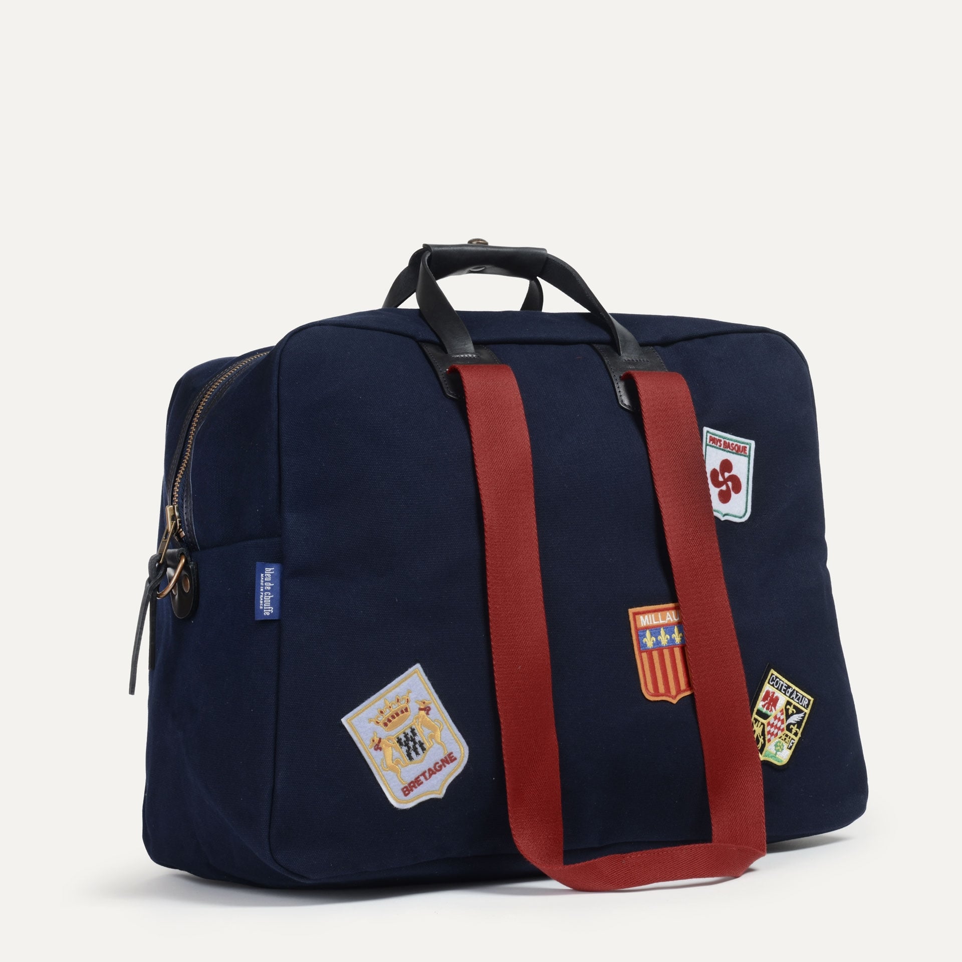 Missak aviator travel bag - Blue emblems (image n°2)