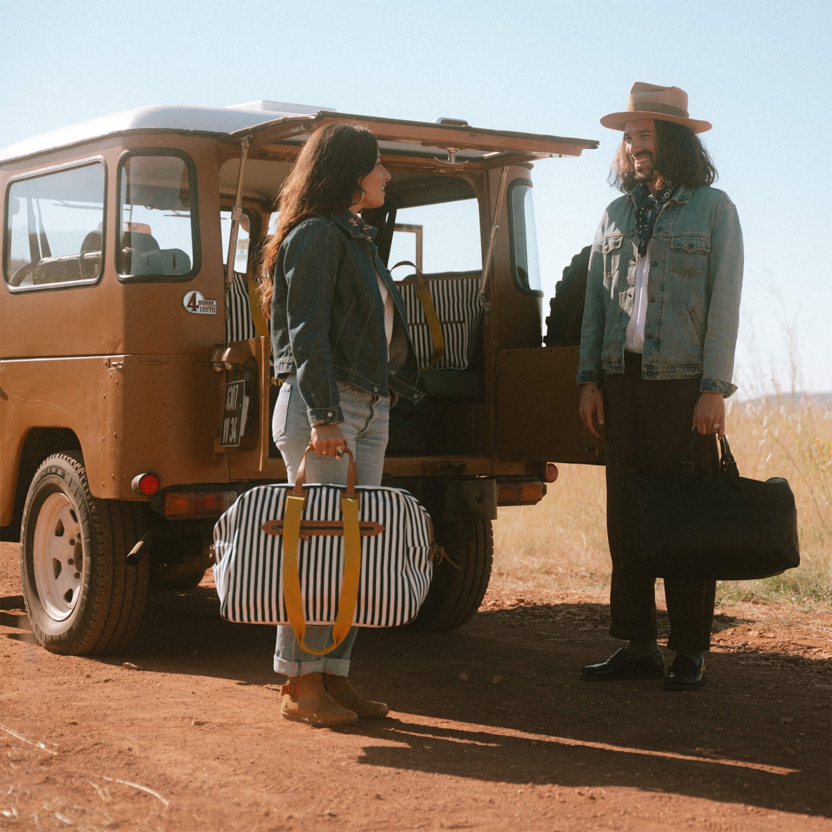 Missak Flieger Reisetasche - Sommerstreifen (image n°6)