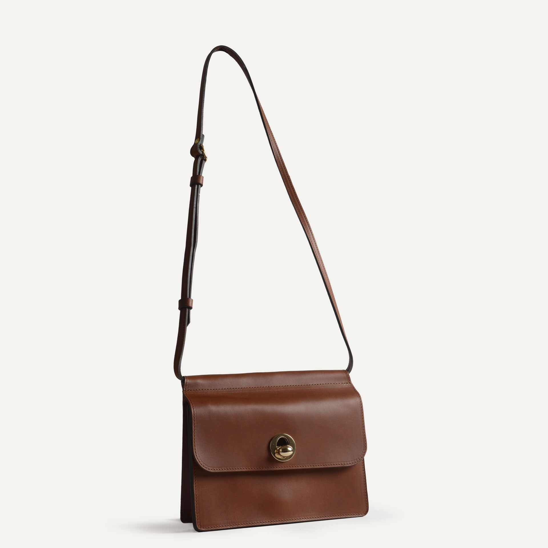 Clutch-Tasche Sacoche – Bernsteinbraun (image n°2)