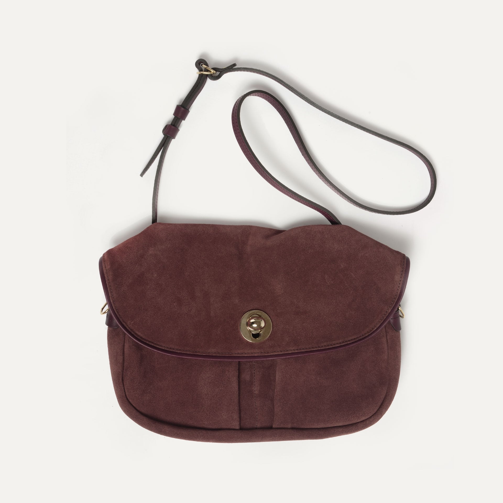 Janice Soft Musette S bag - Ruby brown (image n°1)