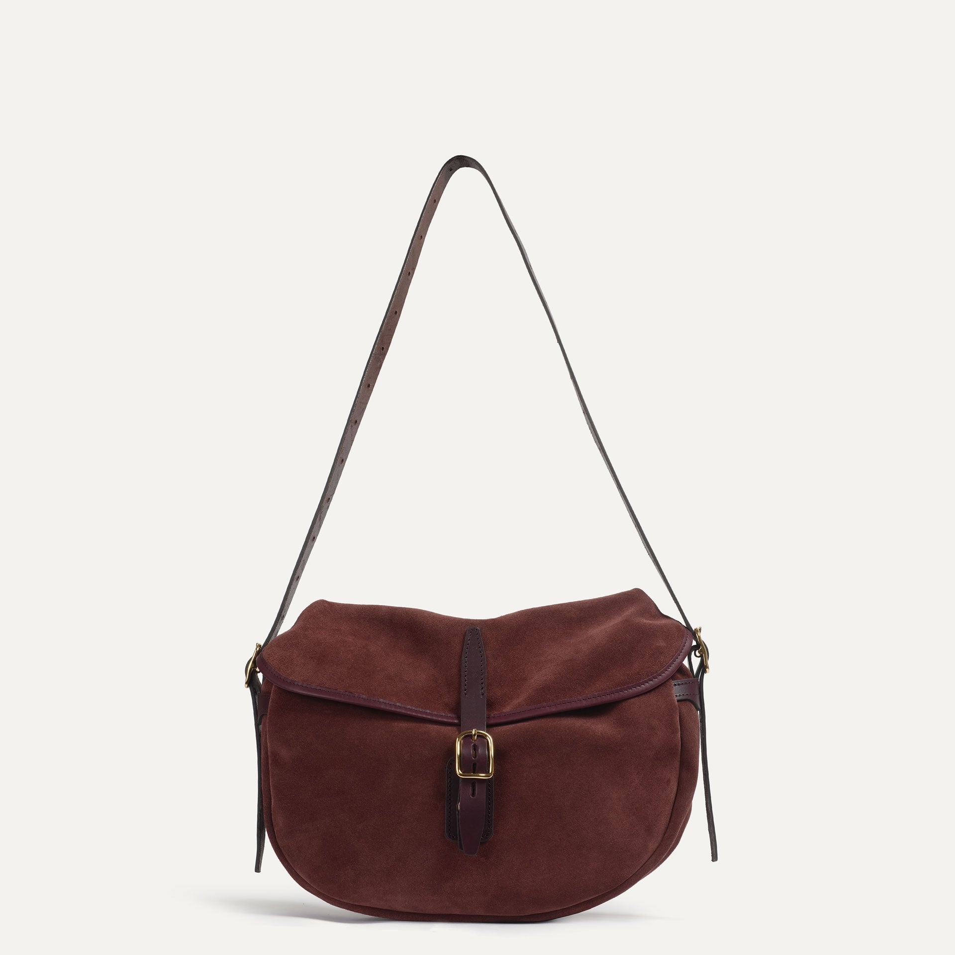 Margot half moon fisherman's bag - Ruby brown (image n°2)