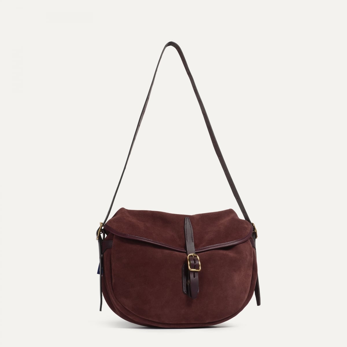Margot half moon fisherman's bag - Ruby brown (image n°1)