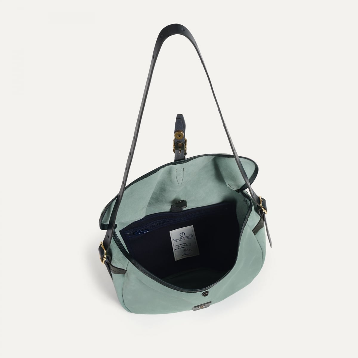 Musette du pêcheur demi lune Margot - Vert Jade (image n°5)