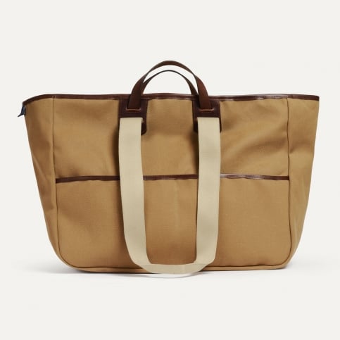 Méline XL / Melo “Musette” tote bag - Camel