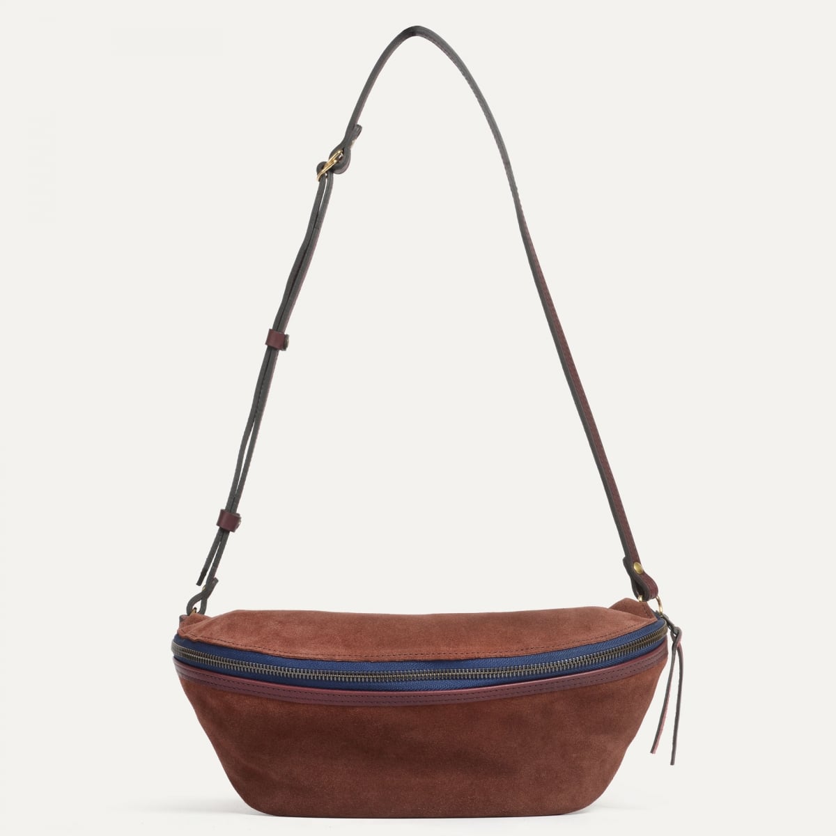 Bea Belt bag / Suede - Ruby brown (image n°1)