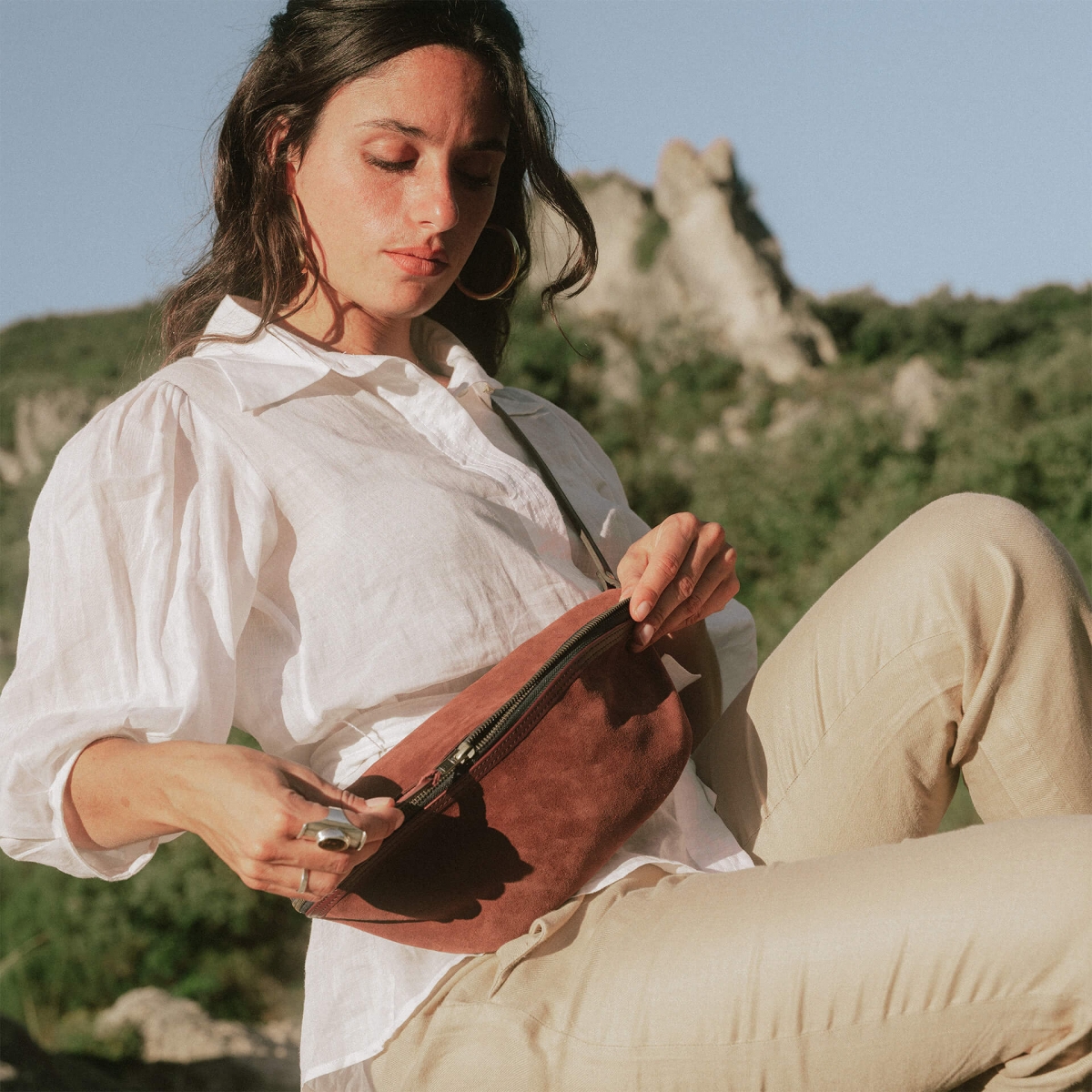 Bea Damen Gürteltasche - Ruby Braun (image n°6)