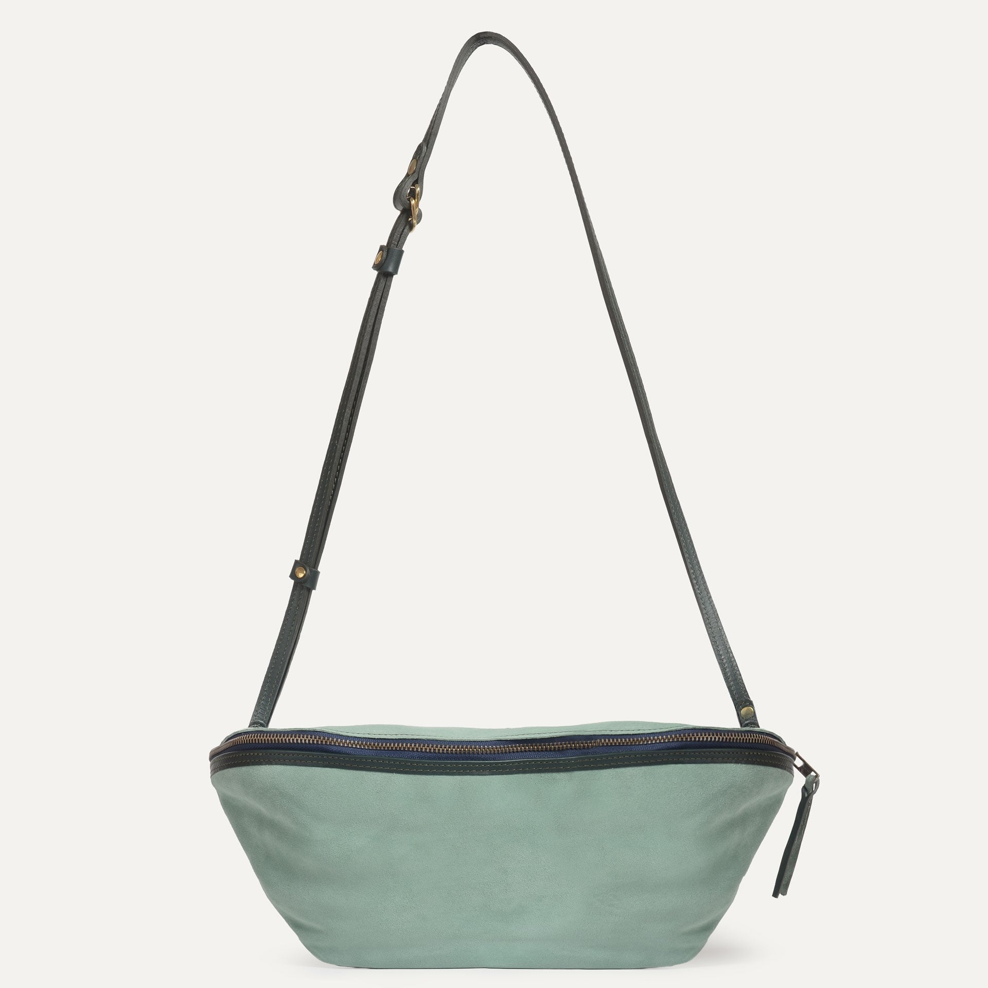Bea Belt bag / Suede - Jade green (image n°1)