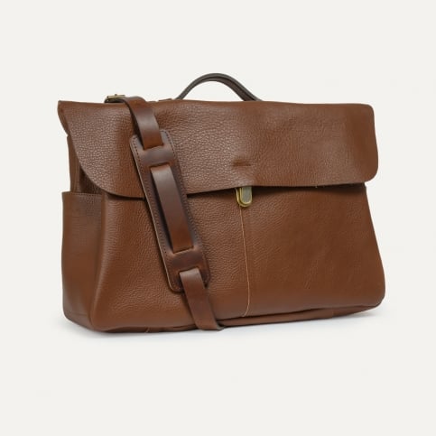 Satchel bag Charles - Amber Brown
