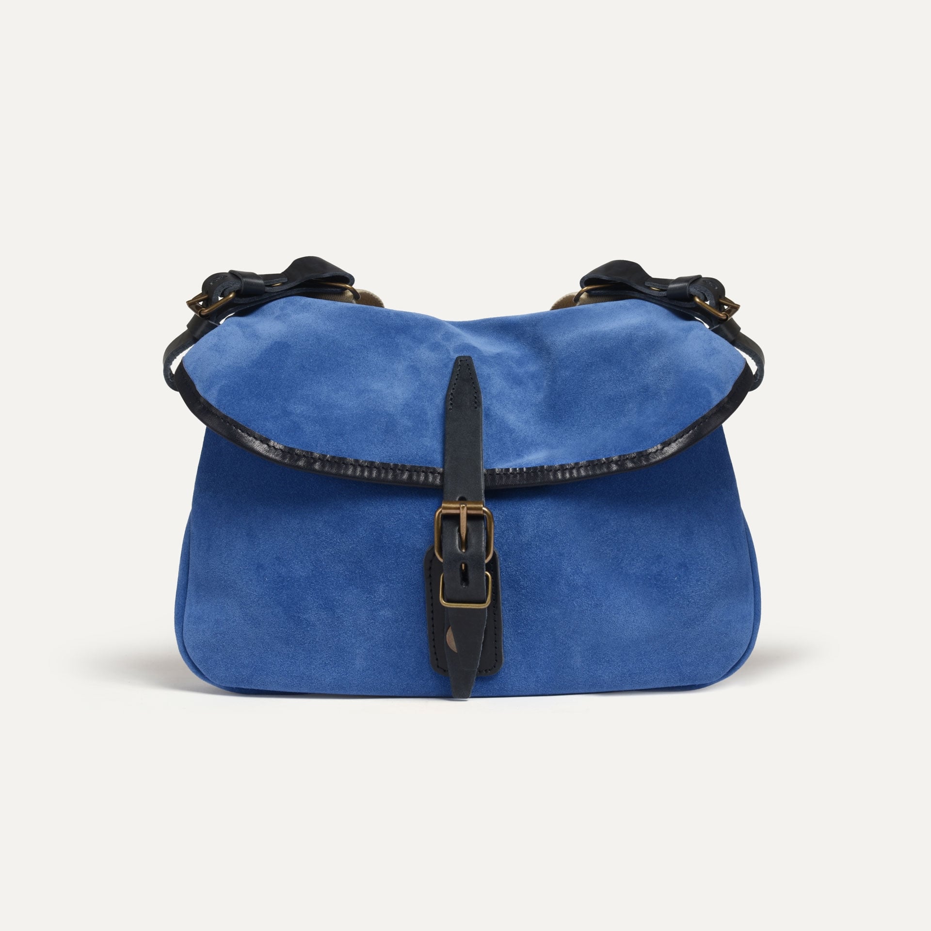 Musette XS Fisherman's bag / Suede - Agate blue (image n°1)