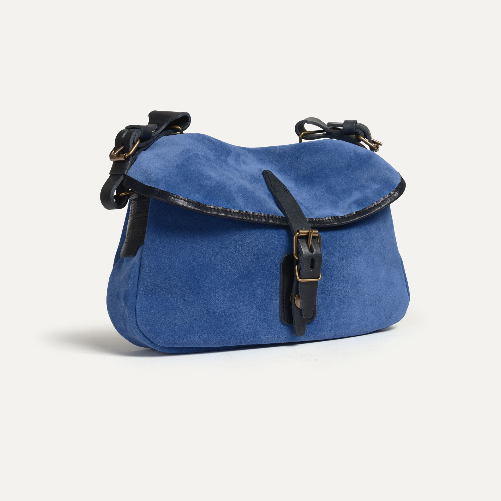 Musette des Fischers S / Veloursleder - Achatblau (image n°3)