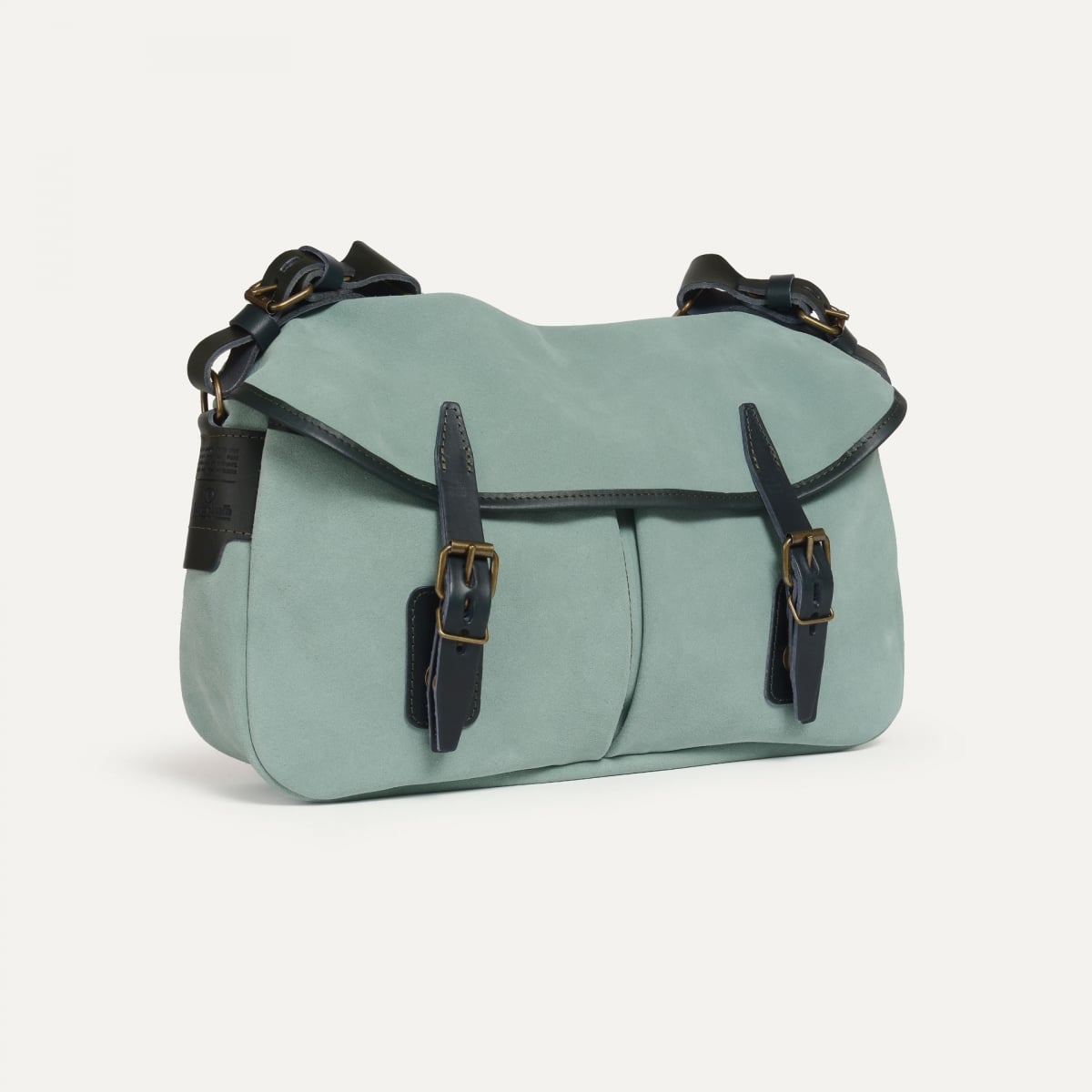 Musette S Fisherman's bag / Suede - Jade green (image n°2)