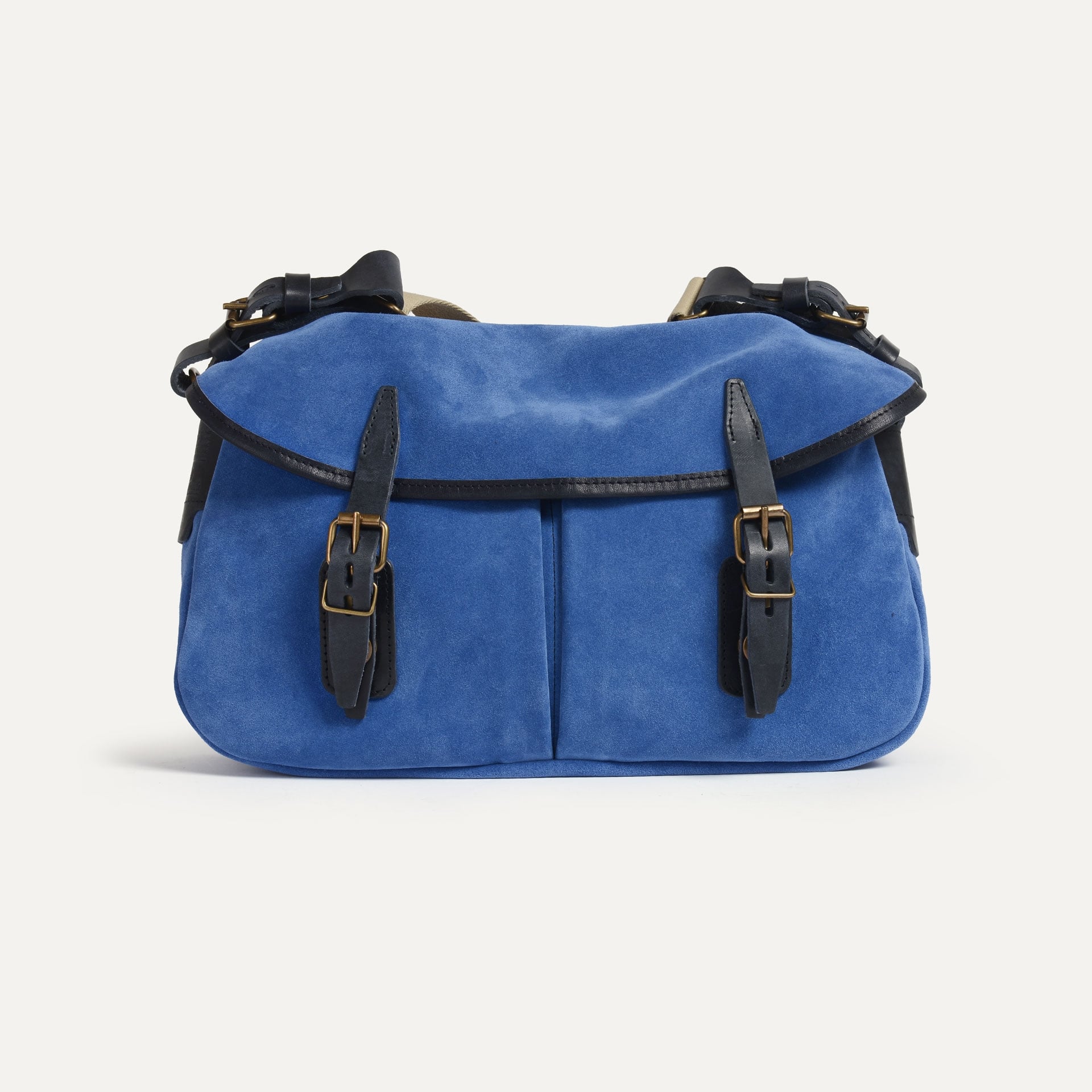 Musette S Fisherman's bag / Suede - Agate blue (image n°1)