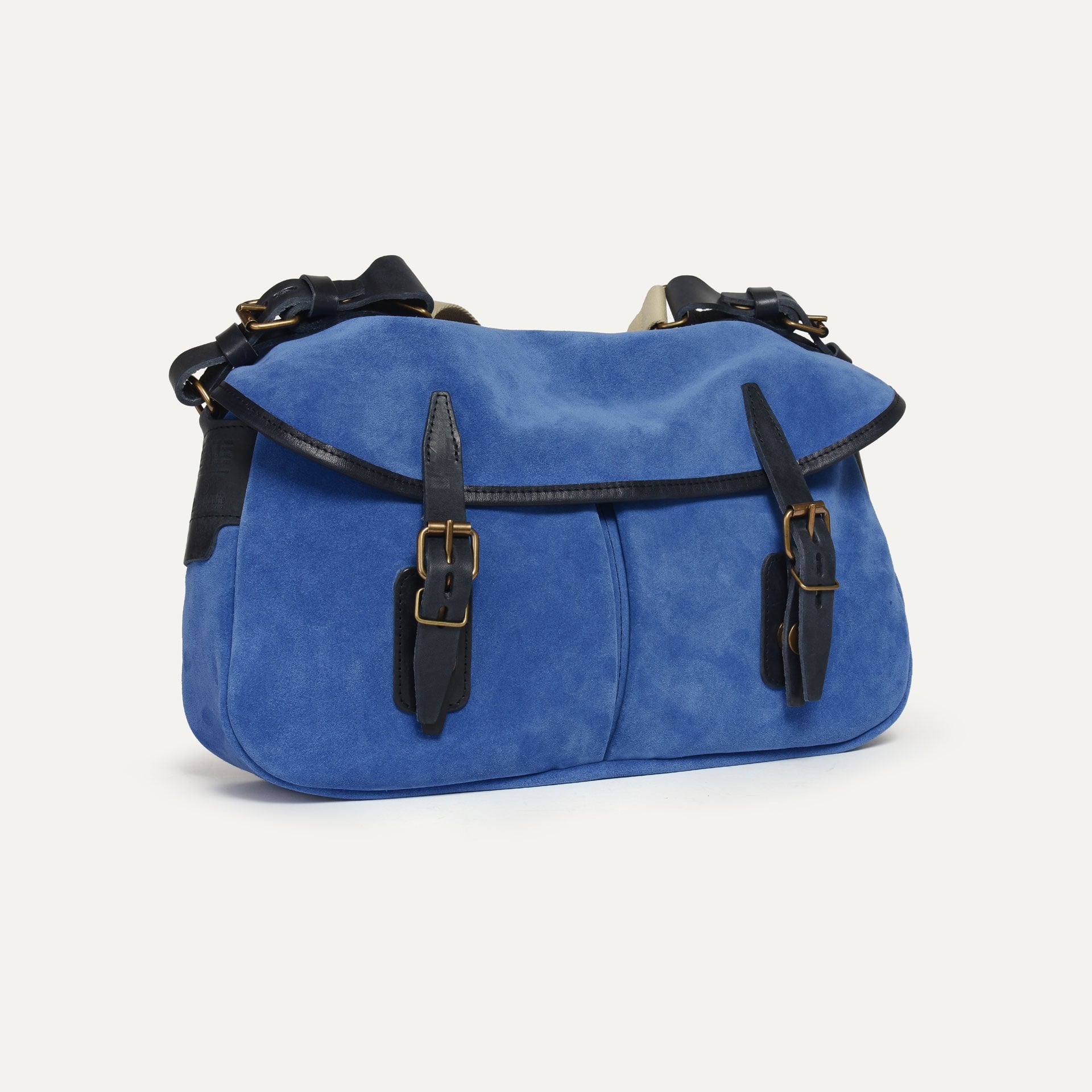 Musette S Fisherman's bag / Suede - Agate blue (image n°2)