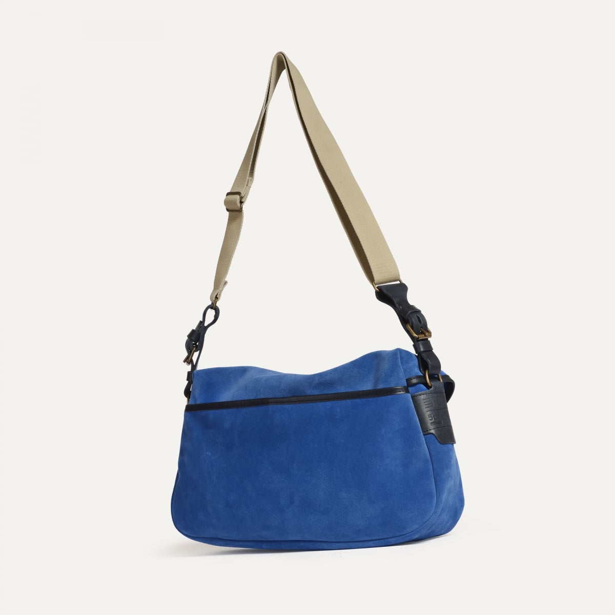 Musette des Fischers S / Veloursleder - Achatblau (image n°3)