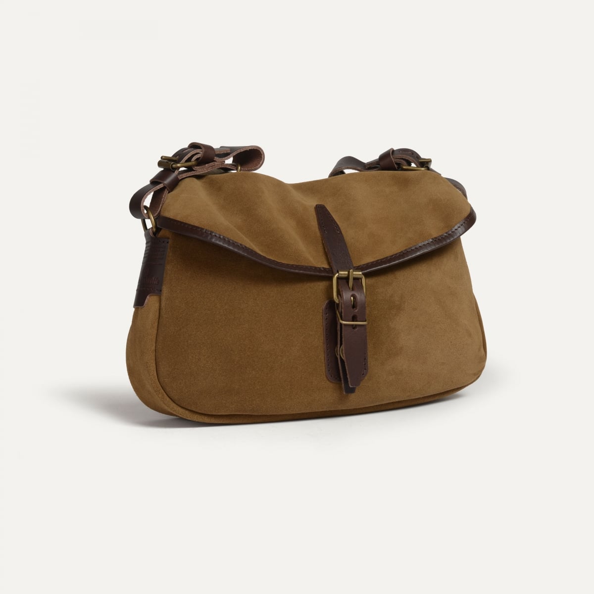 Musette XS Fisherman's bag / Suede - Hazelnut Brown (image n°3)