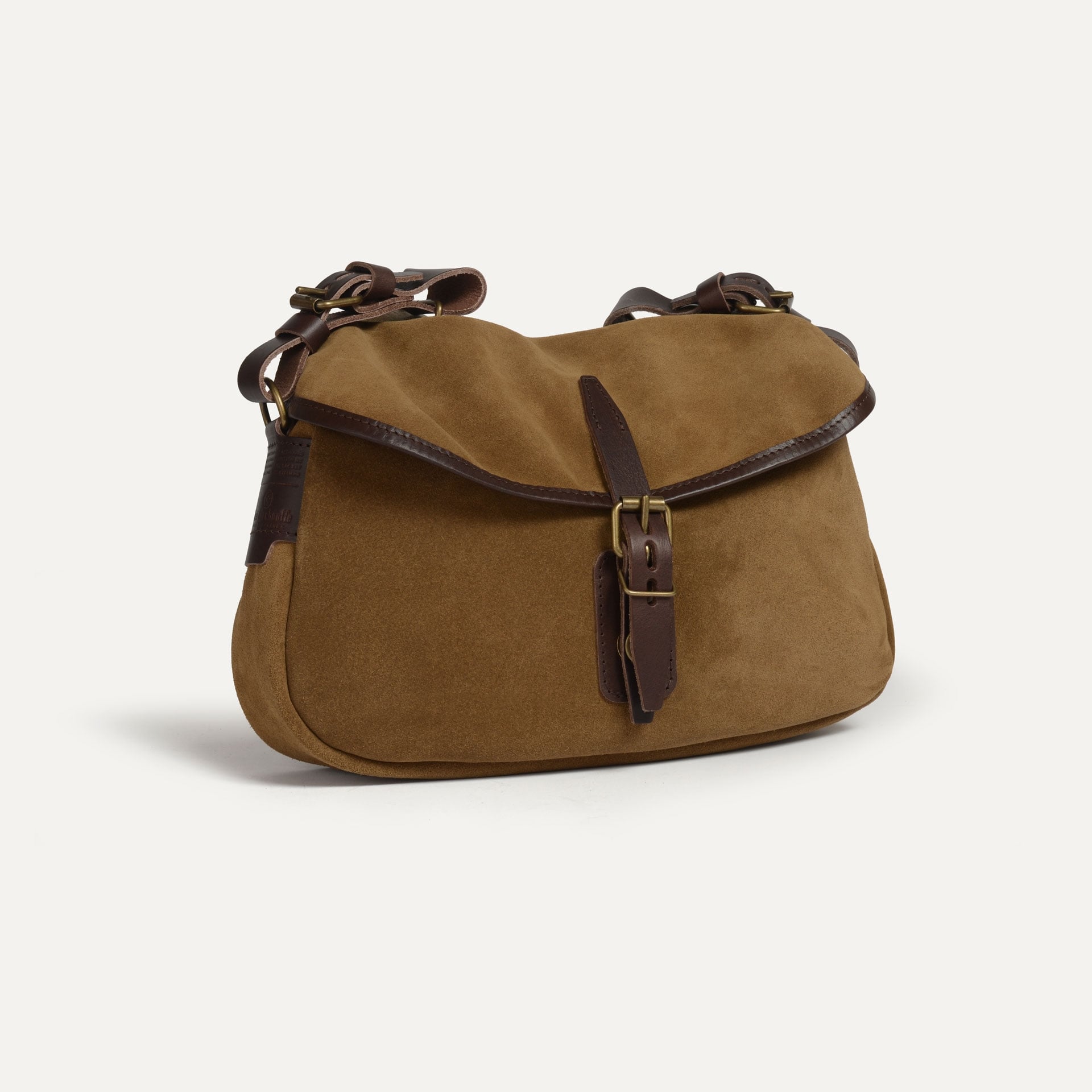 Musette des Fischers XS / Veloursleder - Haselnussbraun (image n°3)