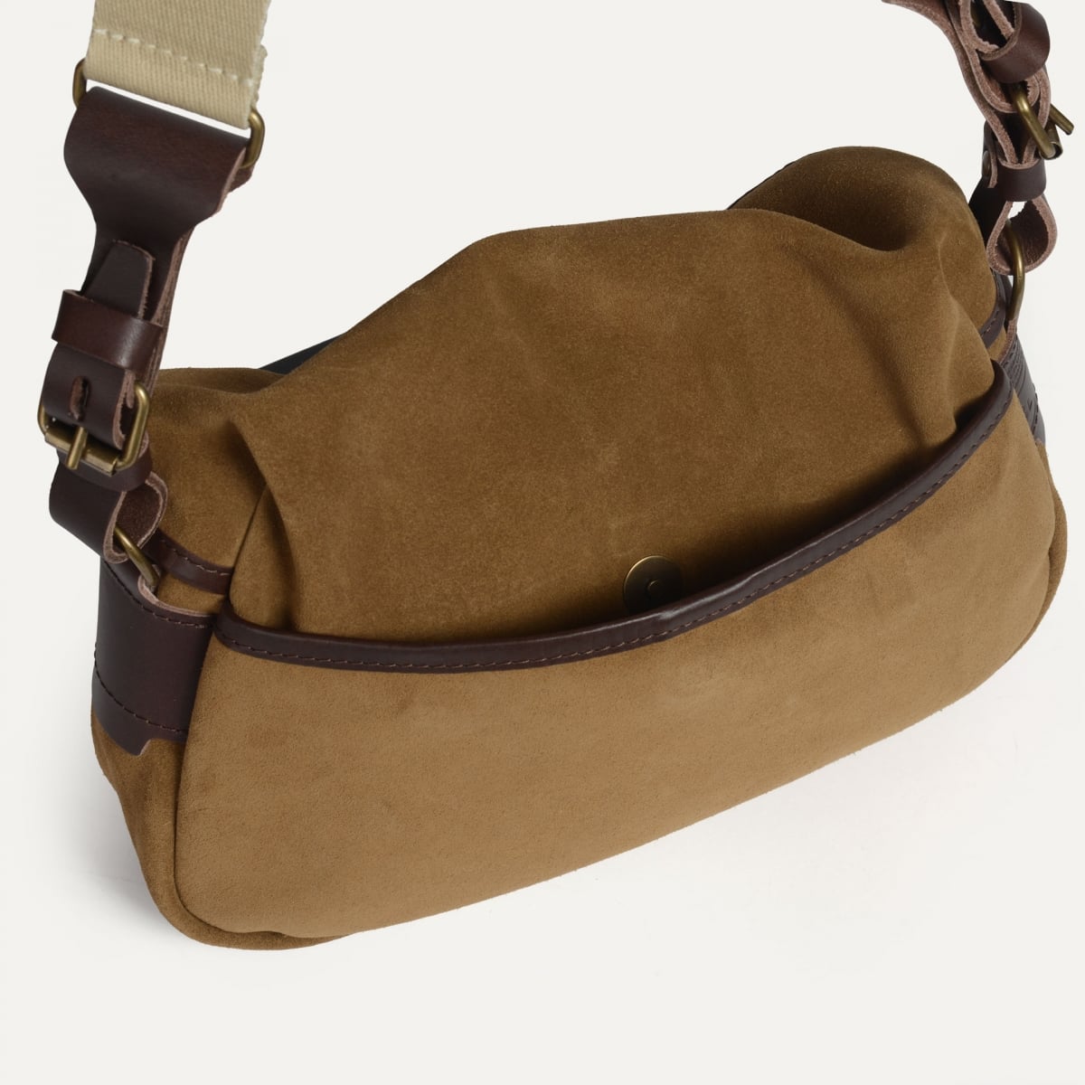 Musette des Fischers XS / Veloursleder - Haselnussbraun (image n°5)