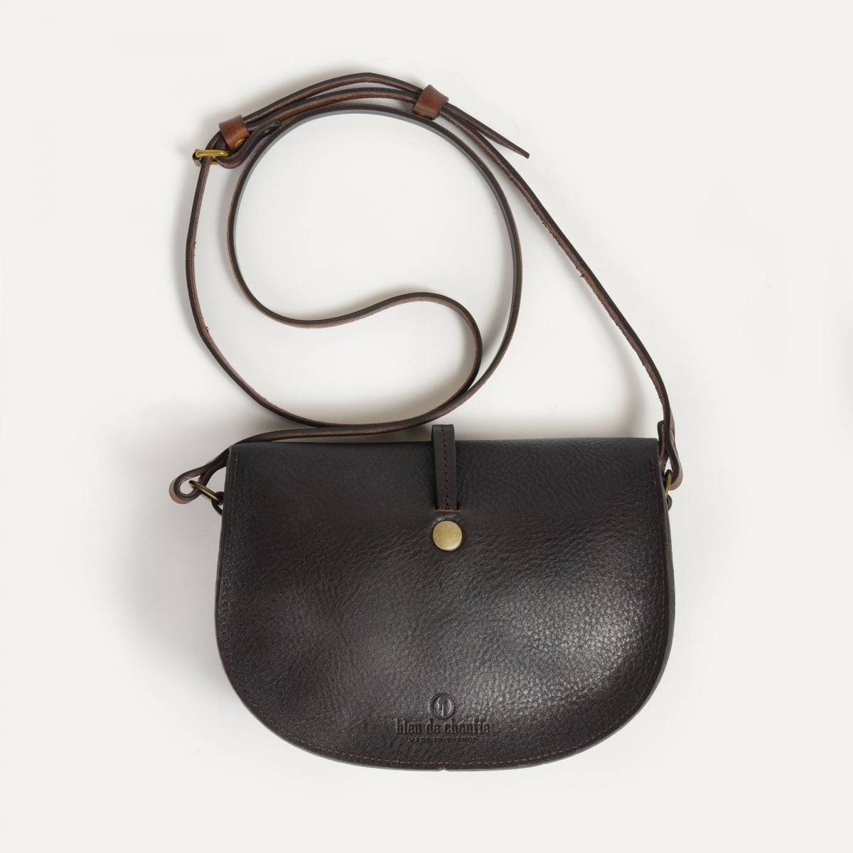 Mini sac postier Java - Marron Brun (image n°3)