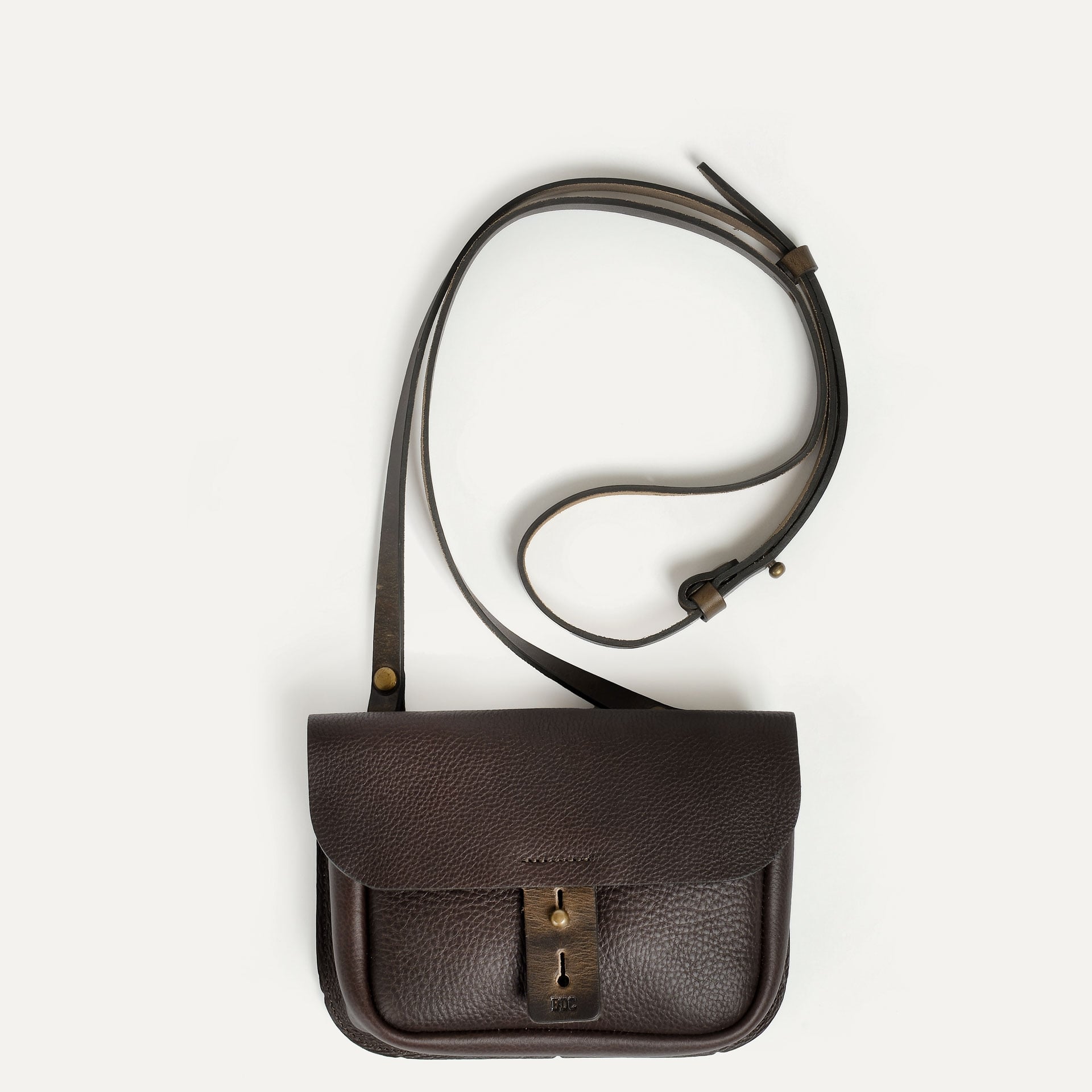 Carbure Cartridge bag - Dark Brown (image n°1)