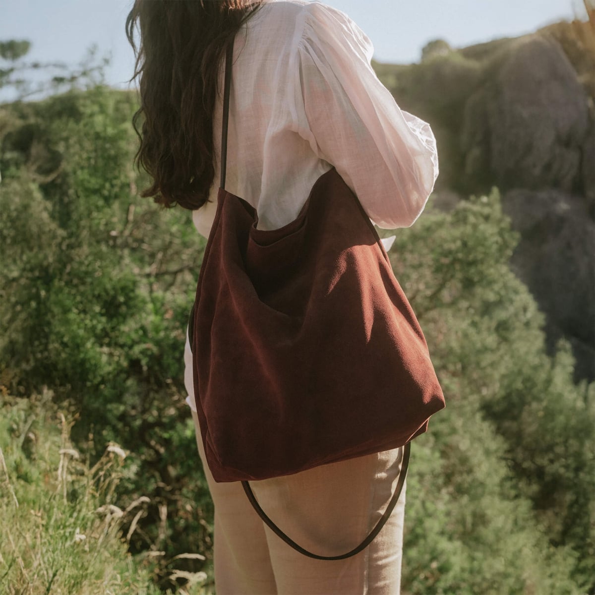 Multi way Mission Shoulder bag - Ruby Brown (image n°6)