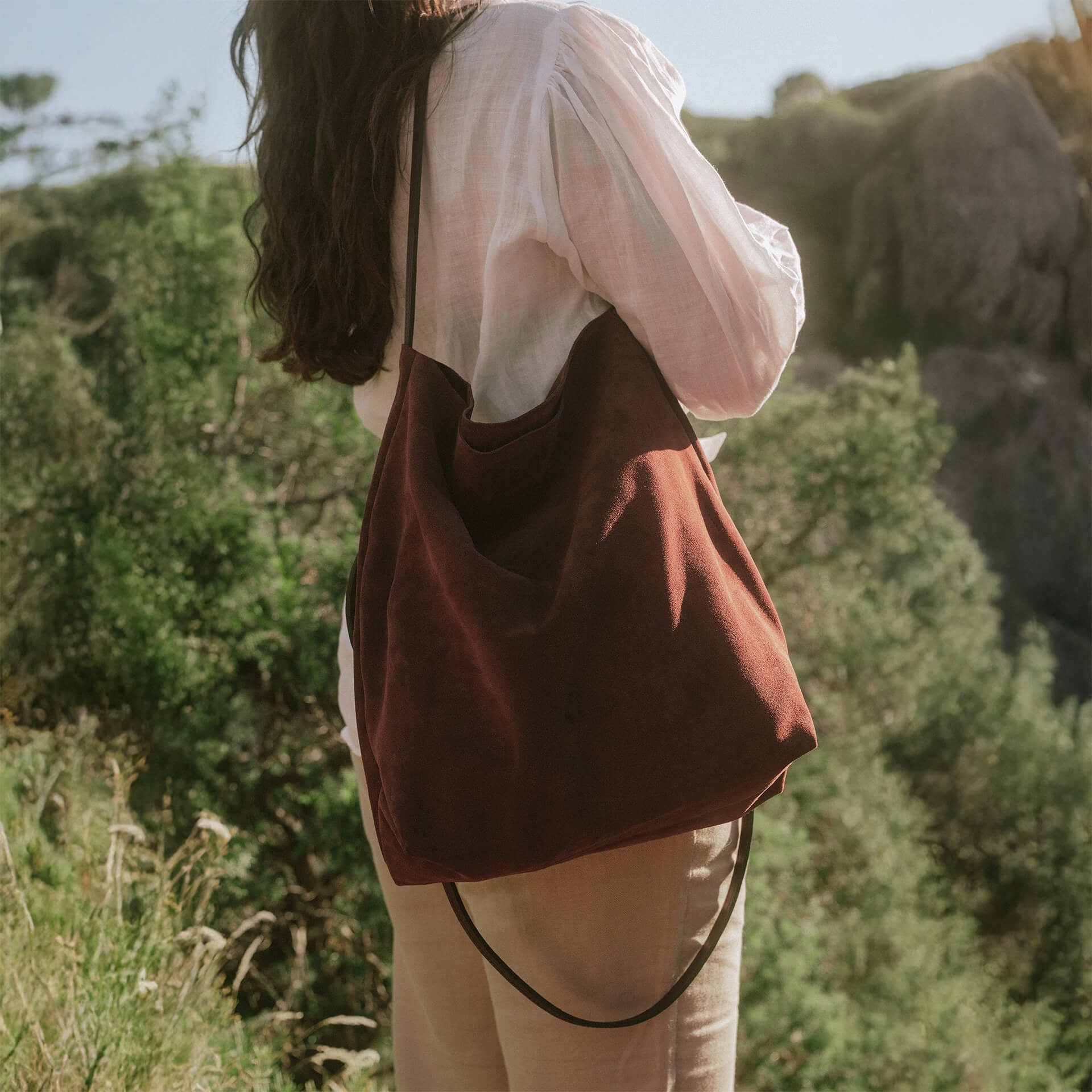 Multi way Mission Shoulder bag - Ruby Brown (image n°6)