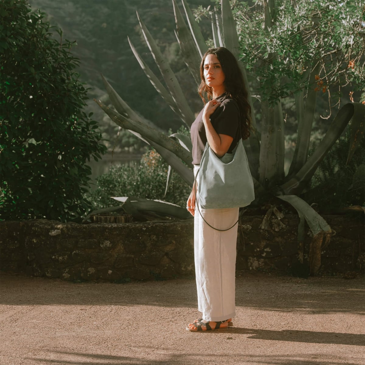 Multi way Mission Shoulder bag - Jade Green (image n°4)