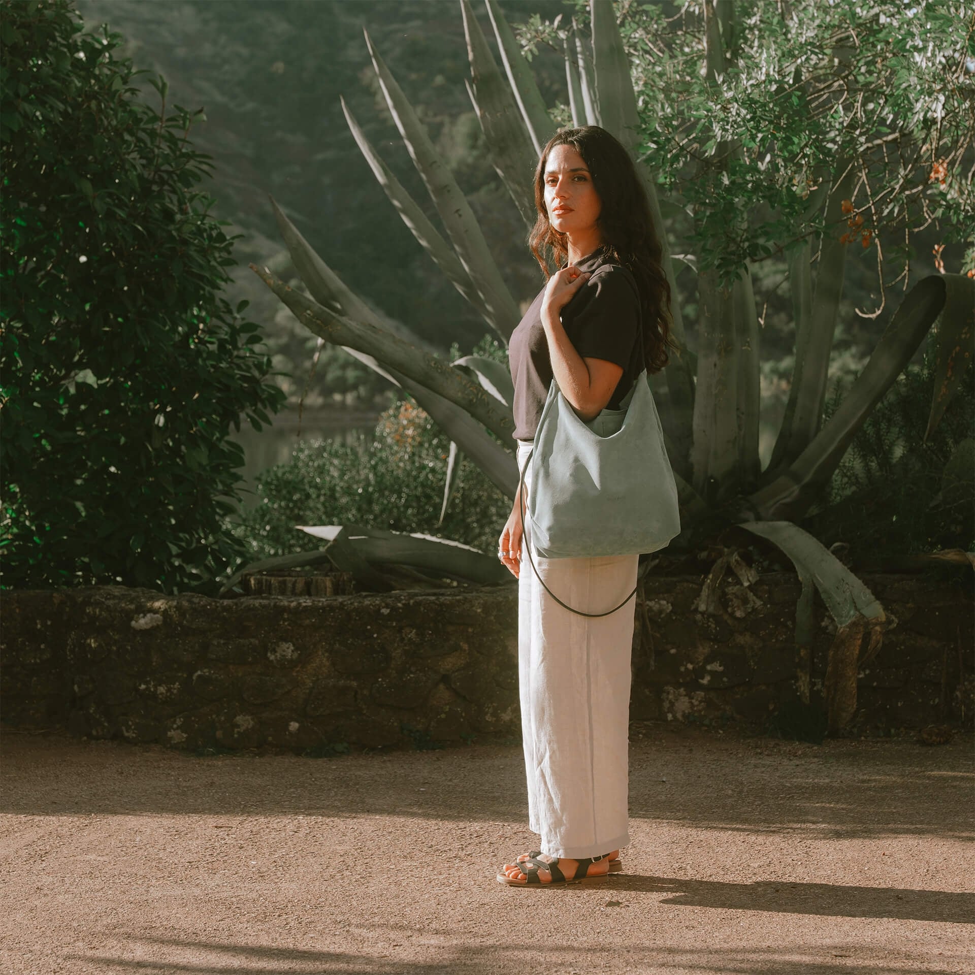 Multi way Mission Shoulder bag - Jade Green (image n°4)