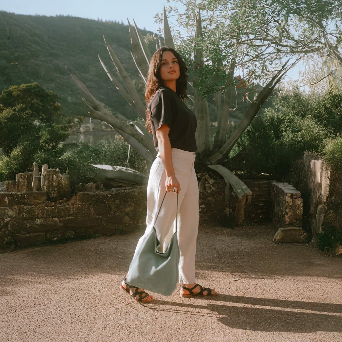 Multi way Mission Shoulder bag - Jade Green (image n°6)