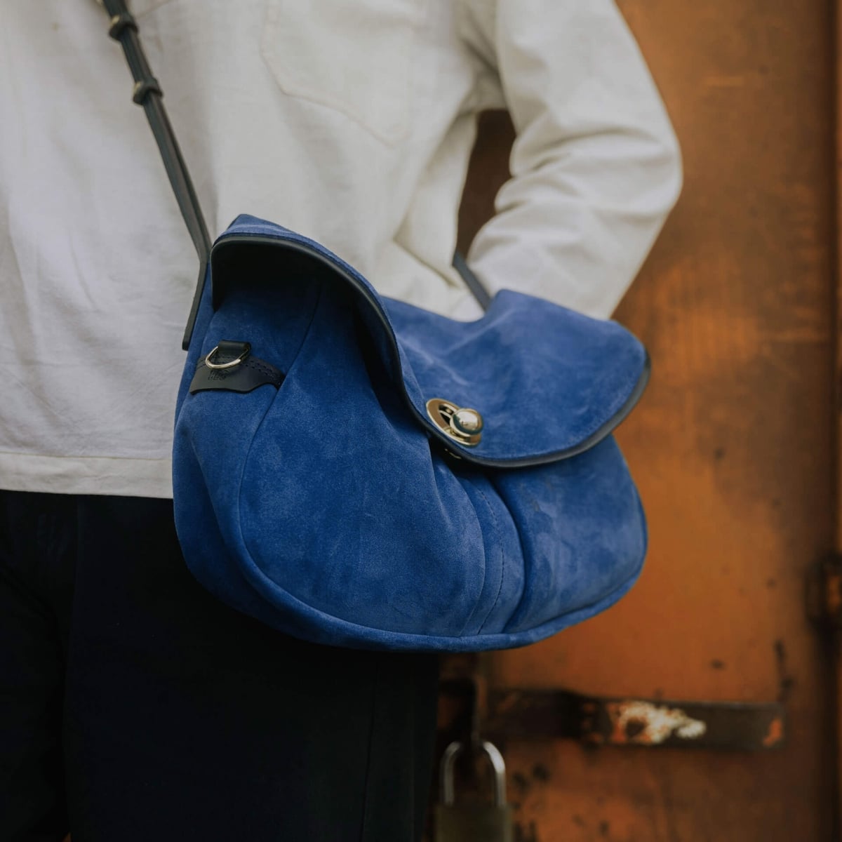 Soft musette S Janice - Bleu Agate (image n°10)