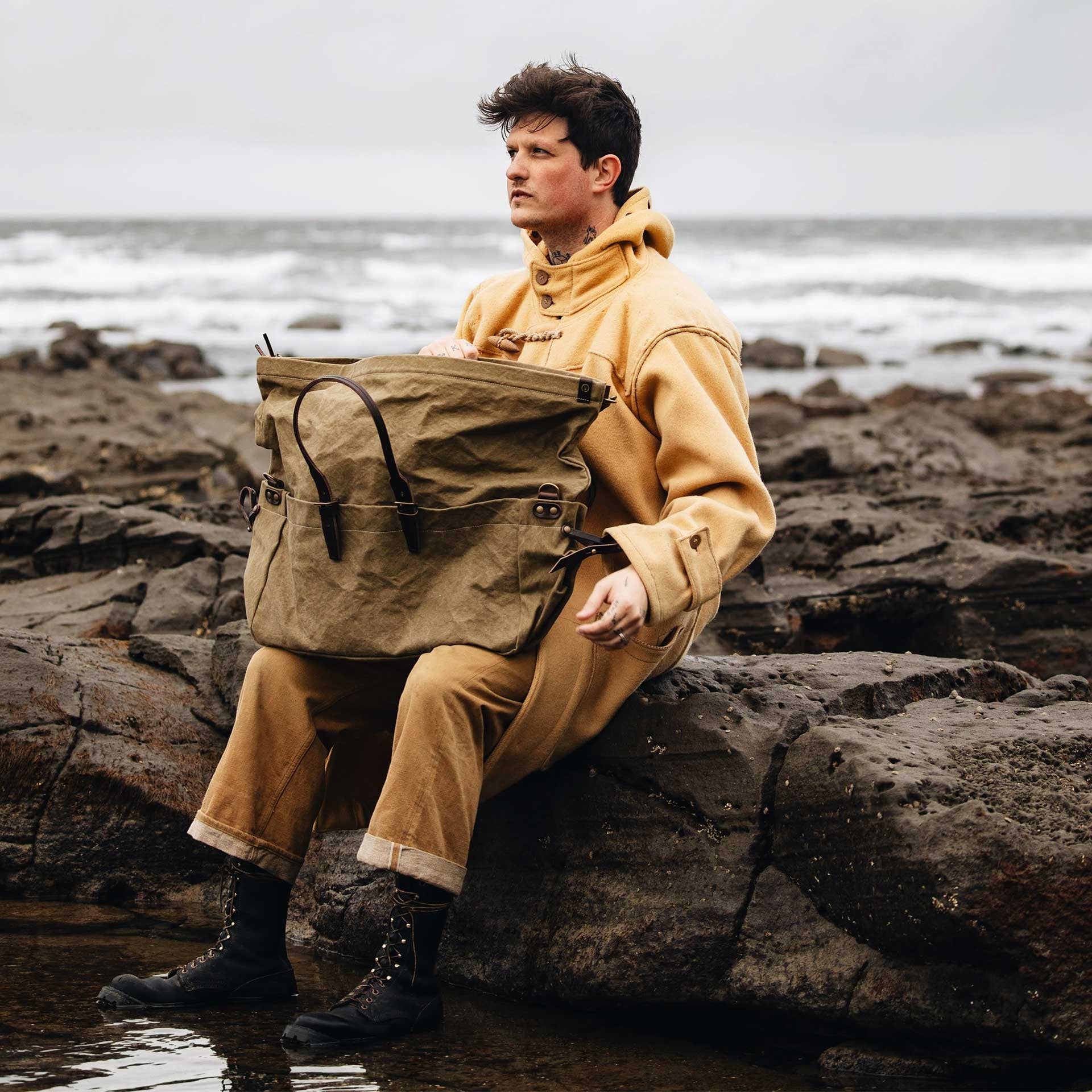 Cabine Travel bag - Khaki US stonewashed (image n°7)