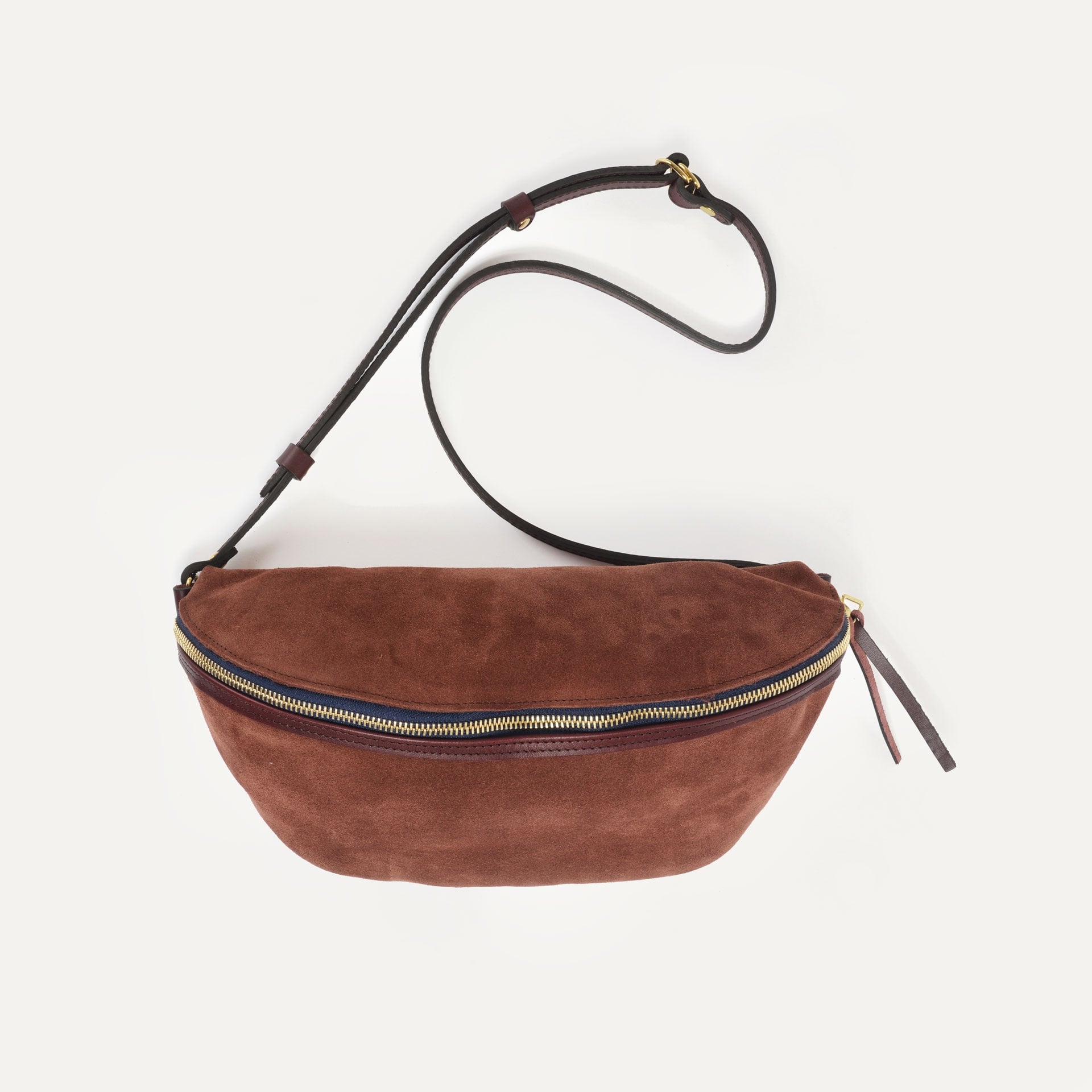 Bea Belt bag / Suede - Ruby brown (image n°3)